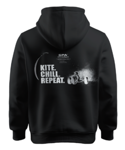 Alternative view of Basic Hooded Sweatshirt Motiv "Kite-Chill-Repeat"