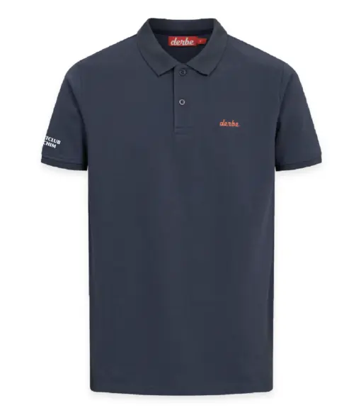 Basic Polo Shirt Navy GOTS Organic